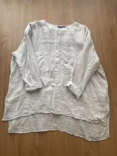 pas de calais リネンブラウス　36サイズのサムネイル