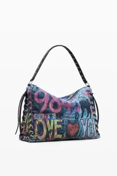 希少 COACH ラインストーン ロゴ トートバッグ 2WAY ショルダー付き 