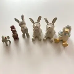 ノーティー アニマル マスコット 置物 うさぎ ペンギン リス ゾウのサムネイル