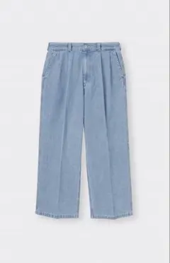 GU スーパーバギーデニムスラックス S 股下65