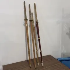 치쿠토 검도 도구, 무기, 오래된 고대 도구, 레트로 무사시고, 4개 세트