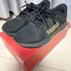 ☆PUMA プーマ☆スニーカー27cm♪ブラック ゴールド