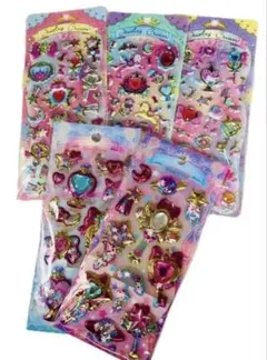 キラキラ ジュエル シール 5個セット ボンボンドロップ うるちゅる ぷっくり