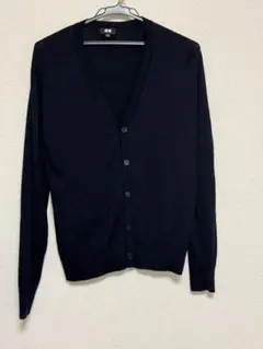 ネイビー Vネック カーディガン UNIQLO