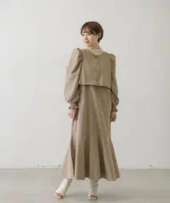 ピーチ起毛BLキャミOPセット RETRO GIRL レトロガール