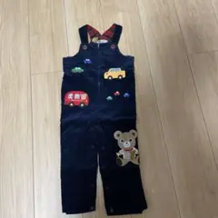 MIKIHOUSE 車とクマ刺繍ロンパース 90cm