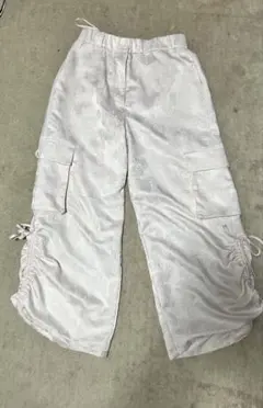 レディース ジャガード カーゴパンツ ピンクのサムネイル