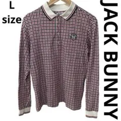 JACK BUNNY バックジャニー 　長袖　 ゴルフシャツ　ポロシャツ　L