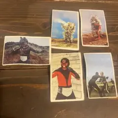 昭和レトロ　ウルトラマンカード　仮面ライダーカードセット5枚セット　当時物