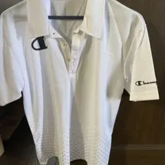 Champion ホワイト ポロシャツ