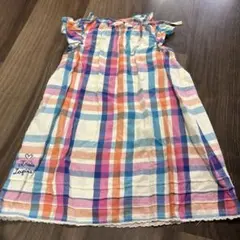 trois lapins KP ノースリーブ チェック柄 110cmのサムネイル