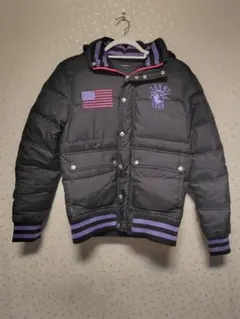 パープル ダウンジャケット
