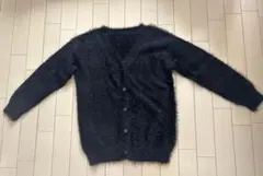 カーディガン　黒　レディース