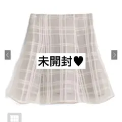 GRL インパン裏地付きチェック柄フレアミニスカート [tu1028]