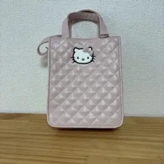 Hello Kitty キルティング ショルダーバッグ ピンク