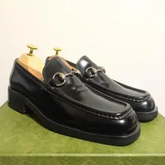 美品　GUCCI　ヴィンテージ　ホースビットローファー　黒　6 1/2D