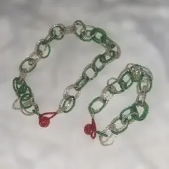 ビンテージ　ビーズチョーカー&ブレス