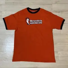 チャンピオン　リンガーTシャツ　 　　　　　　オレンジ×ネイビー