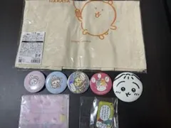 ちいかわ缶バッジセット、ナガノ展非売品トートバッグ（博多限定）