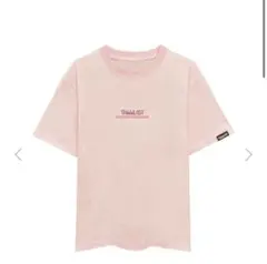 ThisisLAST 刺繍ロゴTシャツ ピンク