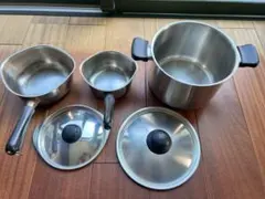 ◇モデルハウス展示品◇ IKEA ステンレス鍋 3点セット 片手鍋 両手鍋