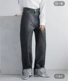 美品 CONE/オリカエシローライズデニム