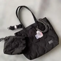 【BETHEL】2-IN-1 TOTE BAG 黒　大容量のサムネイル