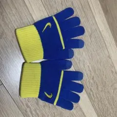Nike 青と黄の指なし手袋