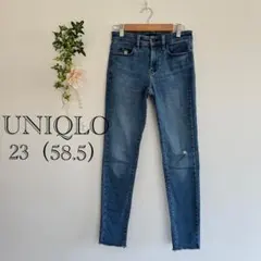 UNIQLO✨スキニーデニム 伸縮性あり ユニクロ　ダメージ