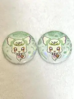 映画 キミとアイドルプリキュア 缶バッジ プリルン 2つ