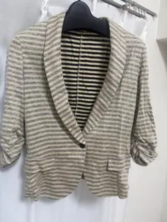 ストライプ テーラードジャケット 9号　SCOT CLUB