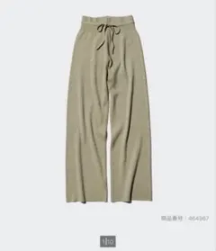 ユニクロ ウォッシャブルニットリブパンツ M