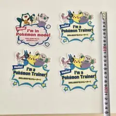 【4枚セット】ポケモンセンター シール ステッカー 2枚セット Pokémon
