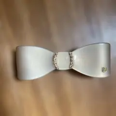 アレクサンドルドゥパリ　リボン　バレッタ　ベージュ