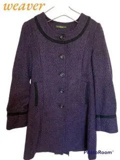 秋コート　weaverweaver ウィーバー　ノーカラーコート