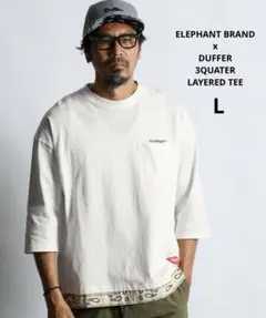ELEPHANT BRANDxDUFFER別注 7分袖 レイヤードTシャツのサムネイル