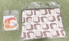 パンどろぼう　フラットポーチ　総柄　POP UP STORE 限定+ステッカー