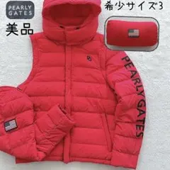未使用級 近年 パーリーゲイツ ダウン ジャケット ベスト フード