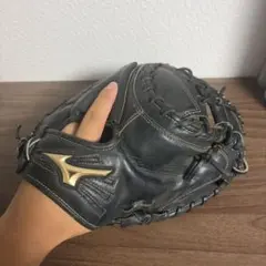MIZUNO 軟式用 キャッチャーミット ブラックのサムネイル