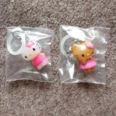 ハローキティ　めじるしアクセサリー　お花　日焼け