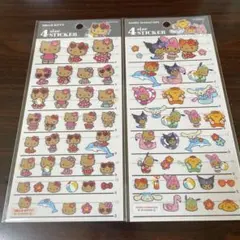 【新品】４サイズステッカー　日焼け　ハローキティ　サンリオキャラクターズ
