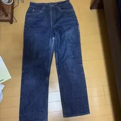 ダークブルーストレートデニムパンツ