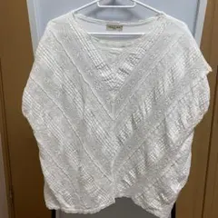 SM2 レース Vネック コットンシャツ トップス