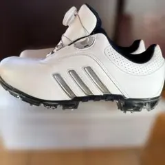 【極美品】adidas ゴルフソフトスパイクシューズ ホワイト