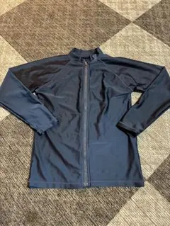 ネイビー ラッシュガード フルジップ150センチ