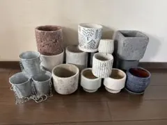 植木鉢 陶器 植物用 インテリア 17個セットまとめ売り
