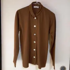 ブラウン 長袖シャツ