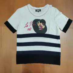 SONIA by SONIA RYKIEL　サマーニット　フリル　ボーダー　38のサムネイル