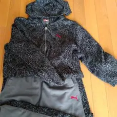 PUMA 幾何学模様 フード付きスエットセットアップ