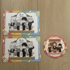 呪術廻戦 ららぽーとスタンプラリー台紙2枚 オリジナルコースター1枚